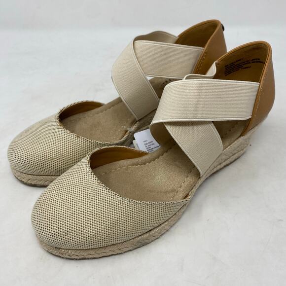St. John's Bay Lainey Wedge Sandals Womens Size 6 - Picture 1 of 8